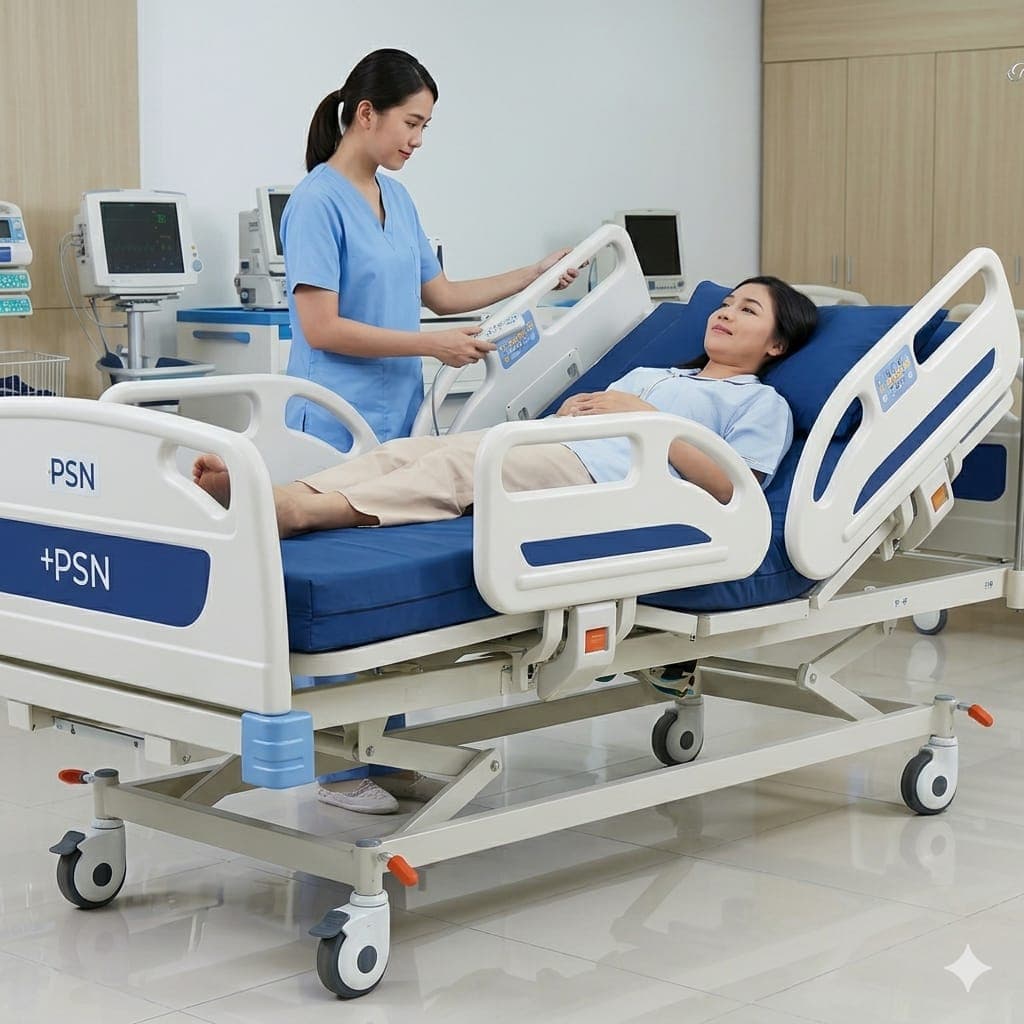 Tempat Tidur Pasien Elektrik 3 Fungsi